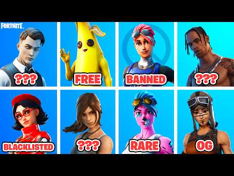 The EVOLUTION of Fortnite Skins!