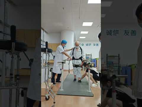 This hospital is using our exoskeleton robot to help patients with walking training.#fyp