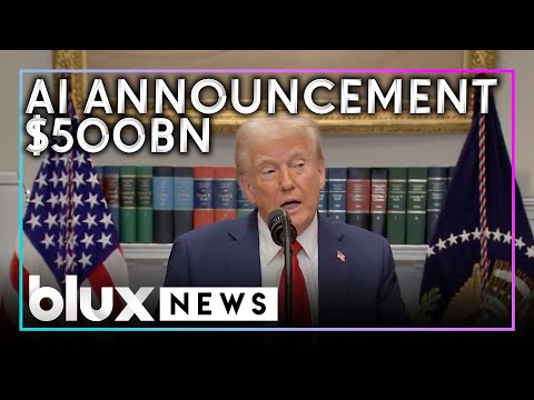 Trump Announces $500 Billion AI &quot;Project Stargate&quot; Initiative | America’s Future | #blux