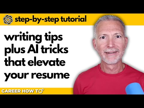 Resume Revolution: Writing Tips and AI Tricks that Elevate Your Resume (plus ChatGPT tutorial)