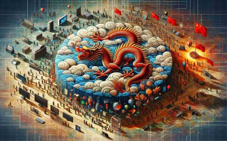 A detailed and realistic high-definition image depicting a metaphorical representation of the impact of a successful Chinese video game on the international gaming landscape. This can include symbolic elements such as a large dragon (symbolizing China) rising on a richly detailed landscape filled with icons and figures symbolizing aspects of the gaming industry like consoles, PCs, and handheld devices. The dragon would then be artistically characterized with features reflecting the game's unique aspects, such as design elements or distinctive color schemes. Show various game players around the world, of different ages, genders, and descents, being captivated by the dragon's ascent.